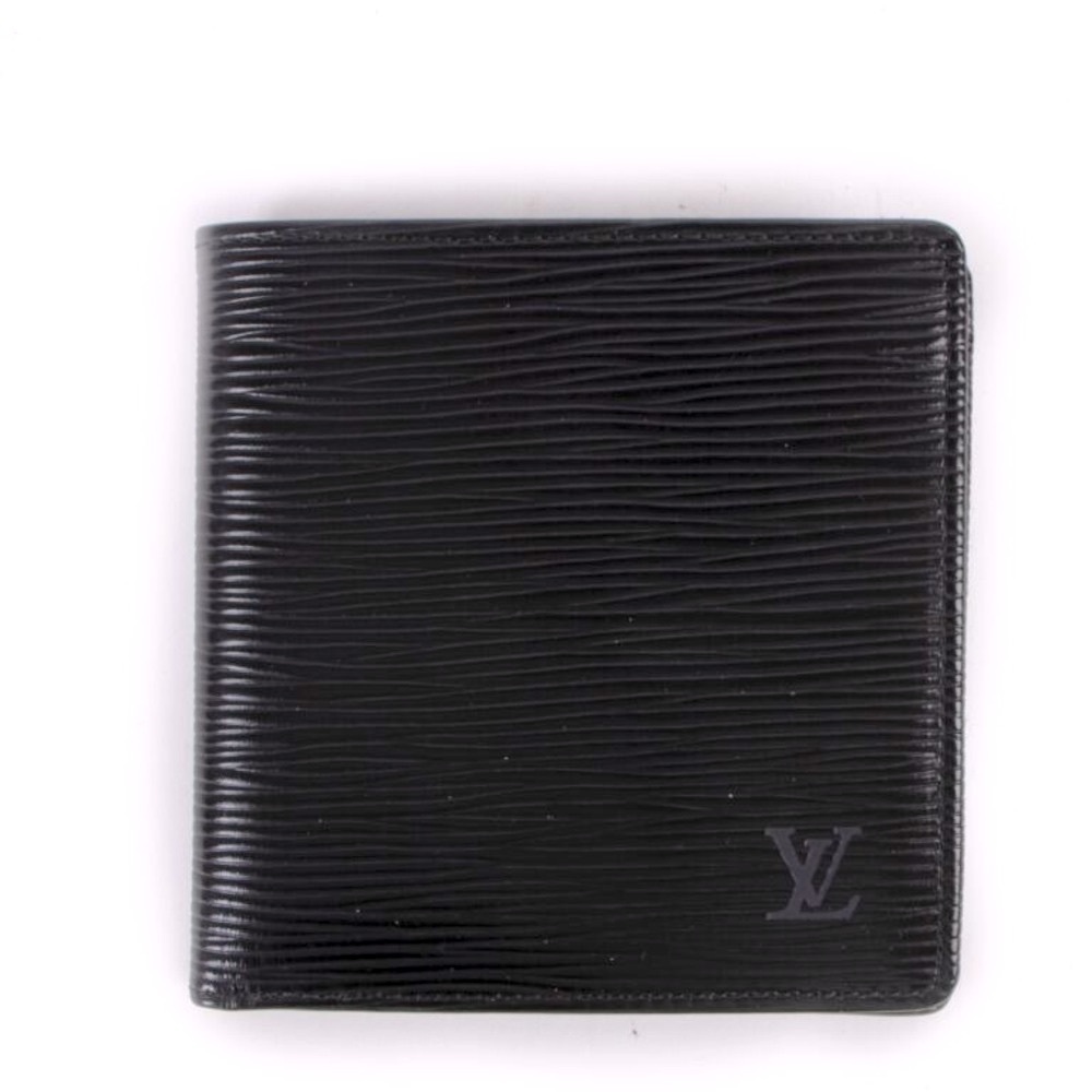 💯 Authentic LOUIS VUITTON Epi Portefeuille Marco Wallet Black